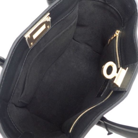 Louis Vuitton On My Side PM Calf Canvas Noir Shoulder bag Black Brown - Picture 5 of 6